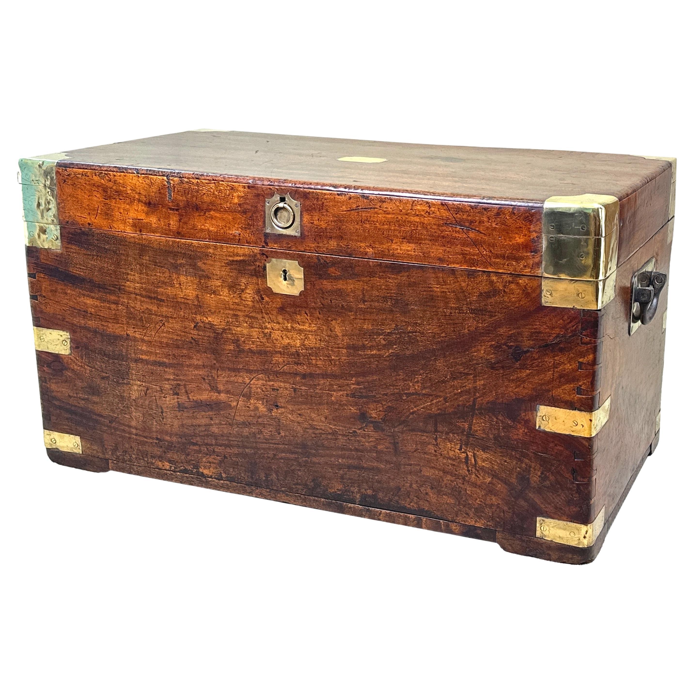 Camphor Wood 19th Century Military Campaign Trunk