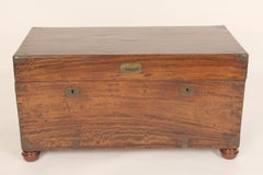 Camphor Wood Brass Mounted Campaign Trunk