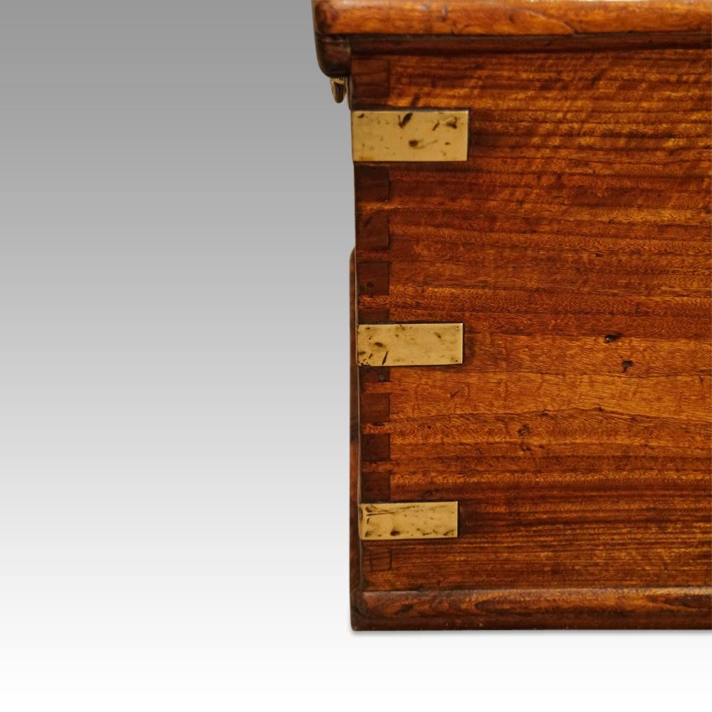 Campaign Camphor wood campaign chest For Sale