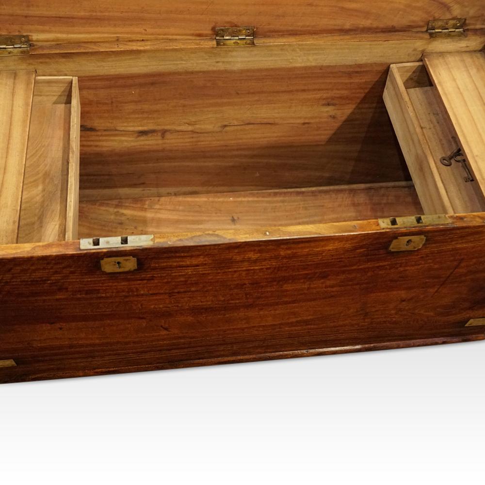 Hardwood Camphor wood campaign chest For Sale