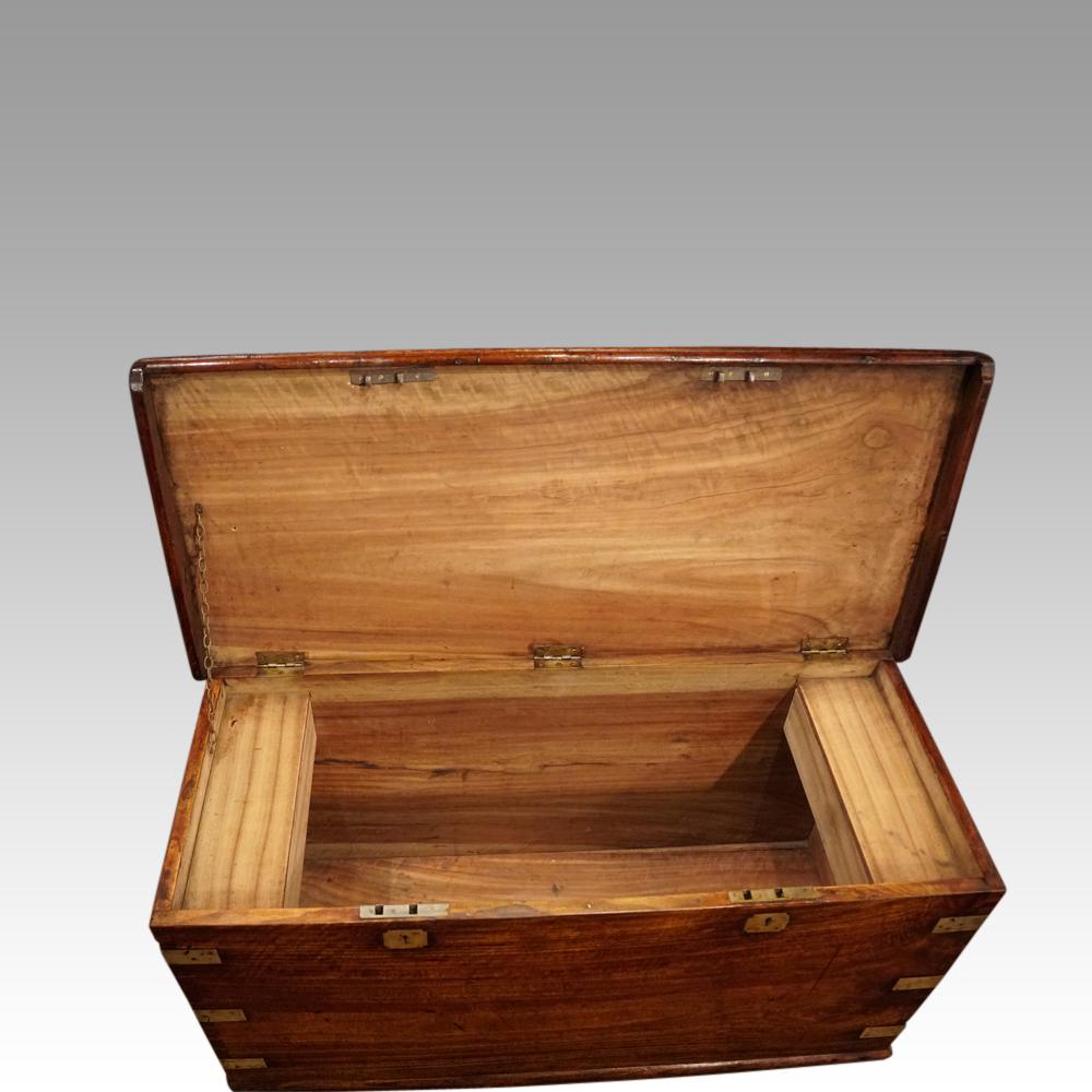Camphor wood campaign chest For Sale 1