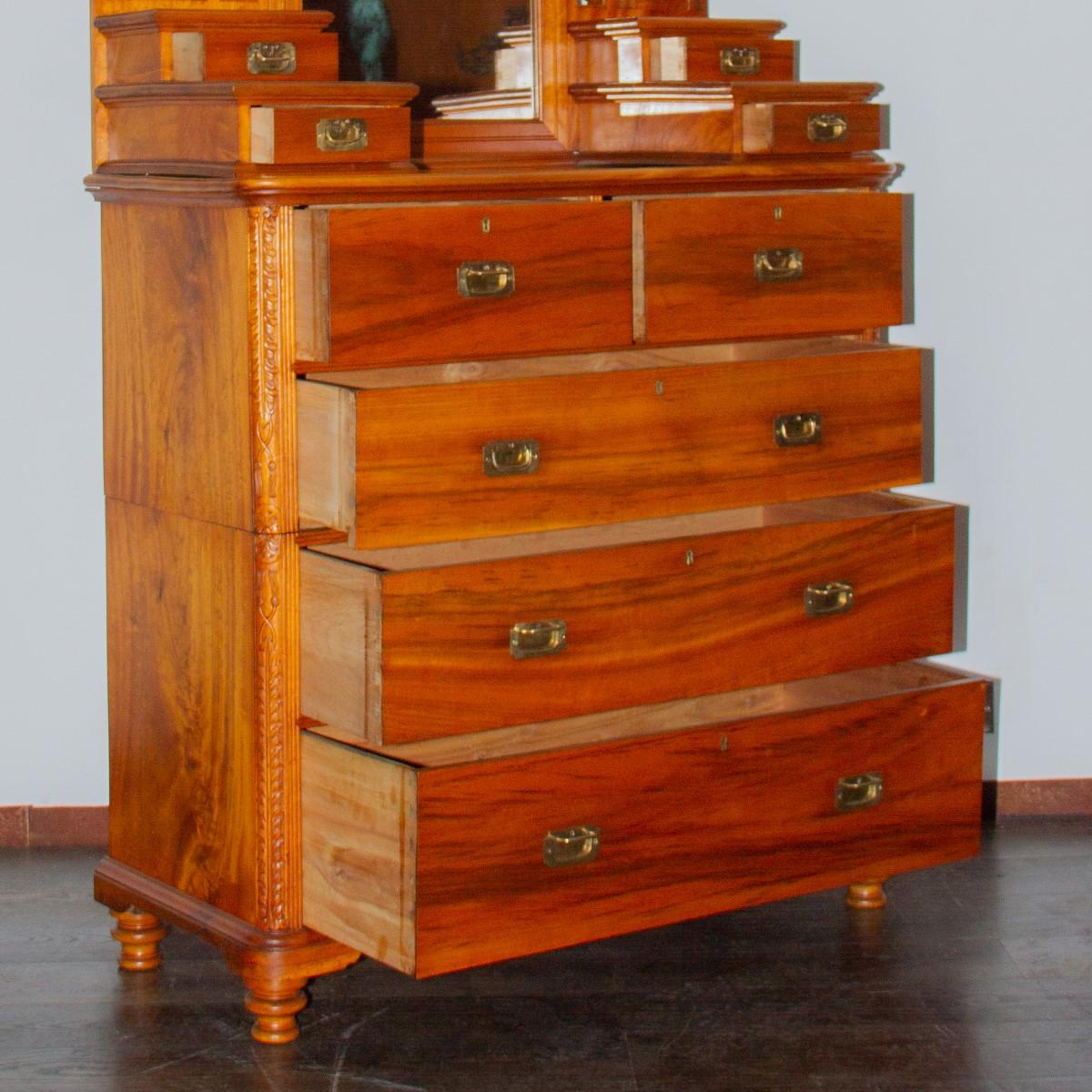 Camphor Wood Campaign Dressing Chest 8
