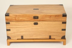Camphor Wood Campaign Style Trunk on Stand