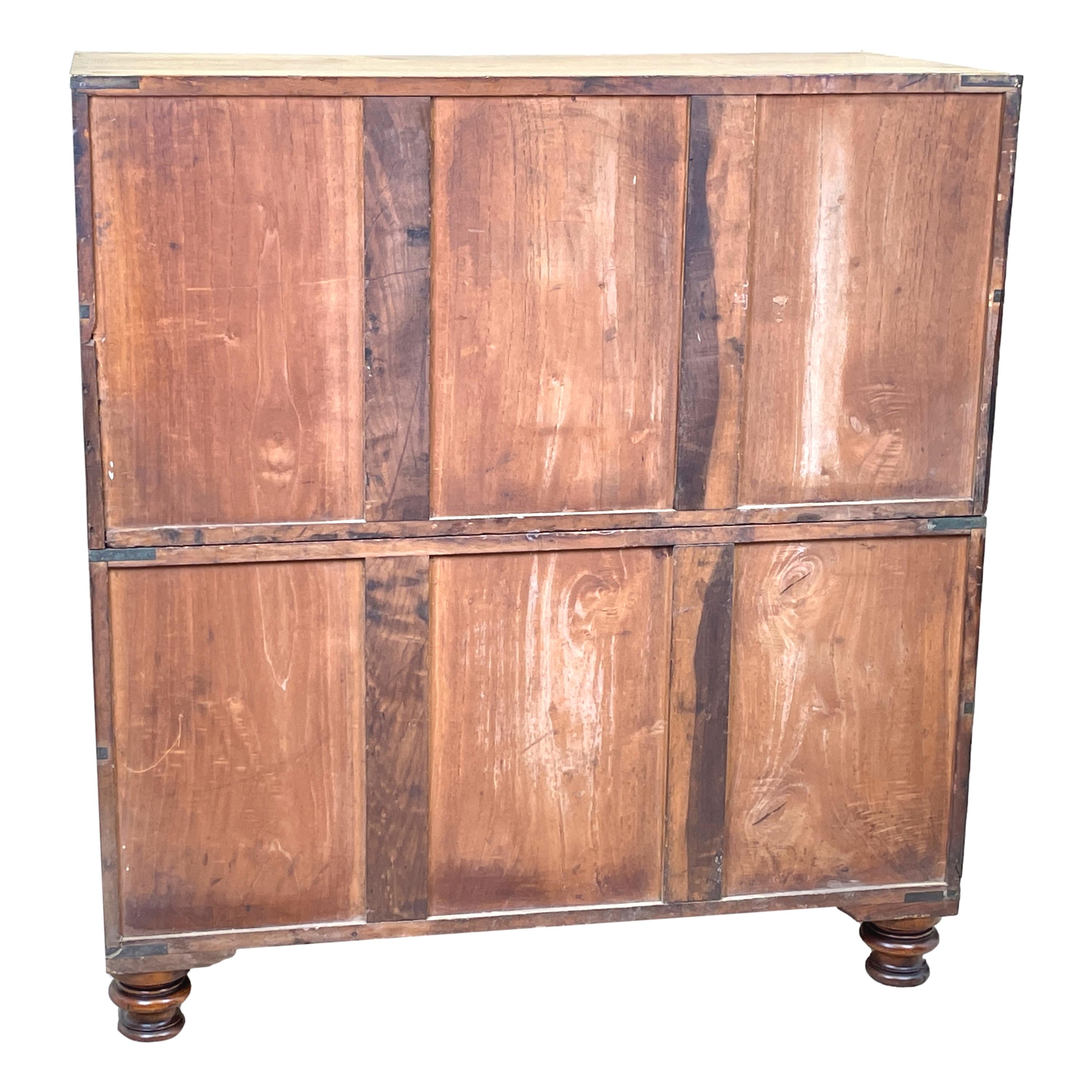 Camphor Wood Military Campaign Chest Of Drawers 2