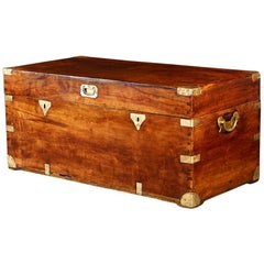 19th Century Camphor Wood Trunk or Coffee Table