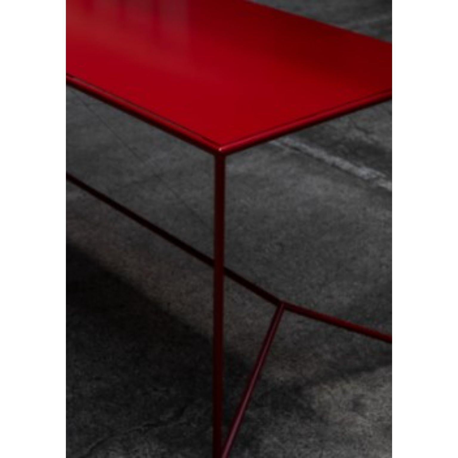 Belgian Campi Di Colore Red Table by Maria Scarpulla