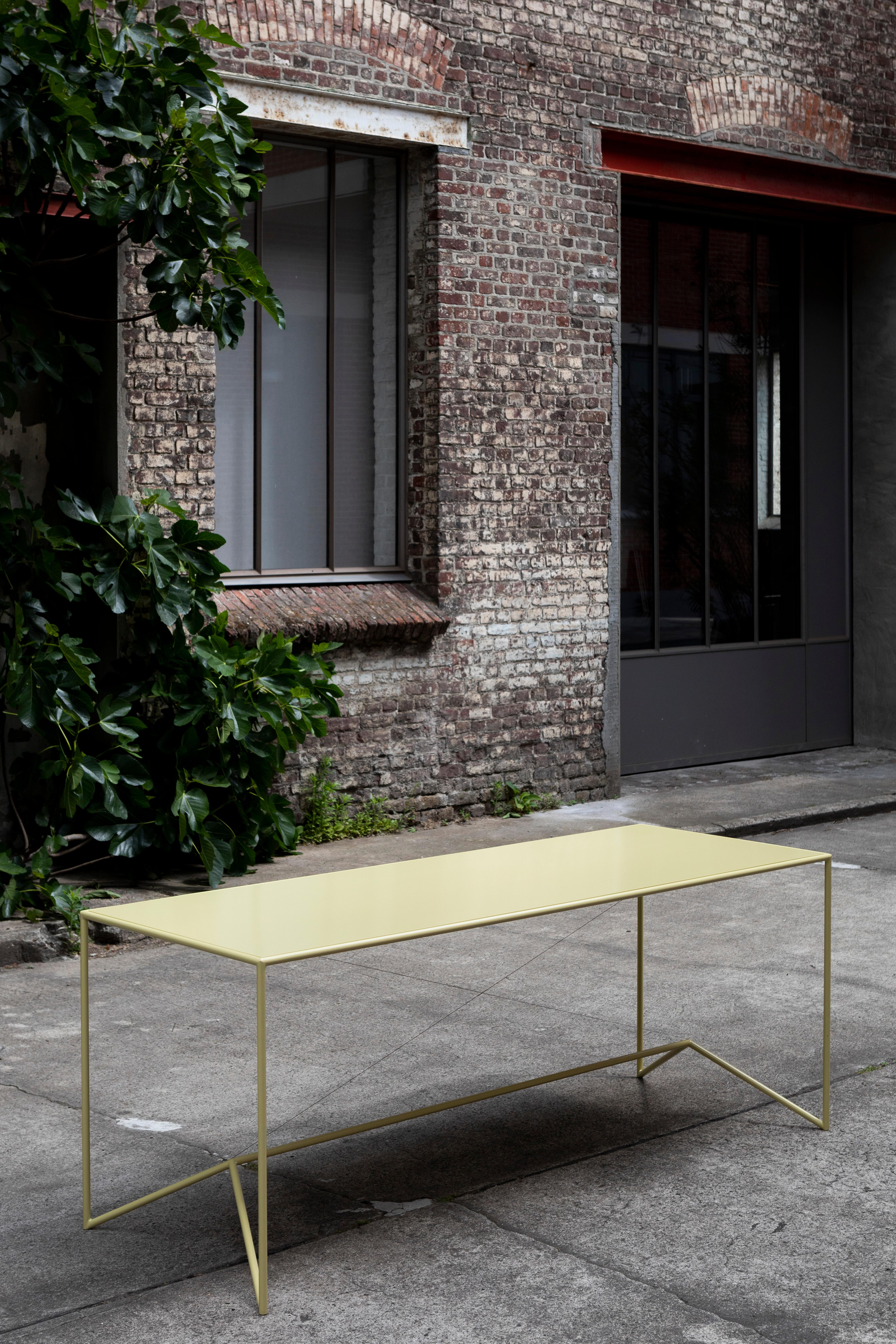 Campi Di Colore Yellow Table by Maria Scarpulla In New Condition In Geneve, CH