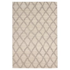 Campion Platt - Big Catch Rugs 6' x 9' Tappeto in lana e seta annodato a mano Tappeto raro