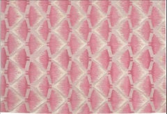 Campion Platt, 'Manta Rays' Rug Wool Silk Carpet Hand-Knotted Pink 6x9 ft RARE