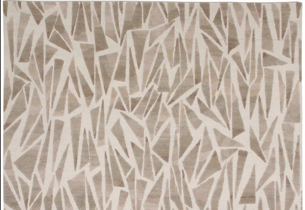 Campion Platt - 'Palm Shards' Rug 6' x 9'
Material: 90% Wool and 10% Silk

The Mariner Collection designed by Campion Platt, introduces a distinctly fresh and personal approach to the wonderful family of Via Como, Works of Art. Working closely