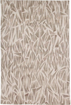 Campion Platt, Tappeto 'Palm Shards' Annodato a mano in lana e seta 6x9 ft 3D Unico nel suo genere