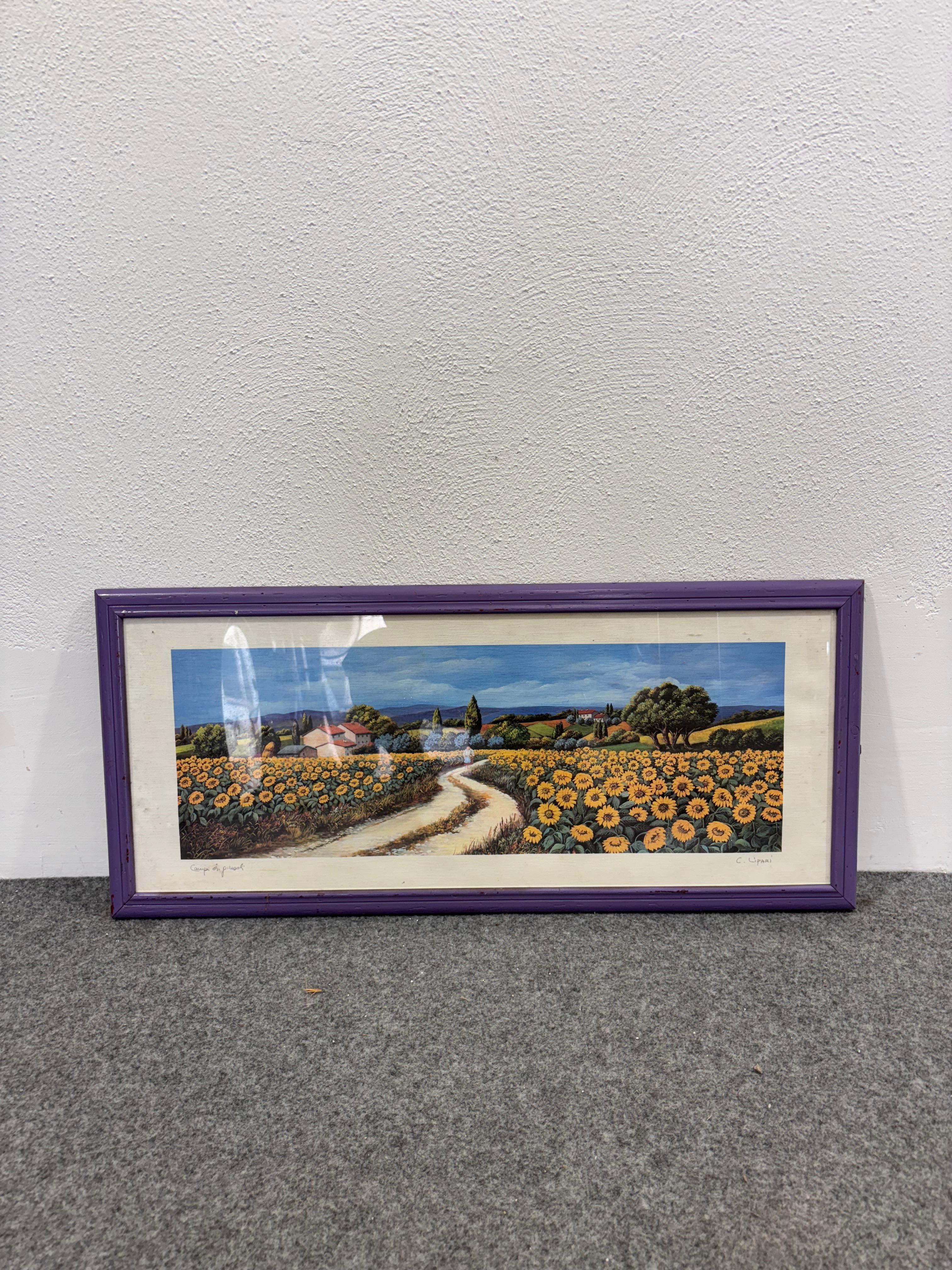 Campo de girasoles C.Lipari Impresión sobre papel

Medidas: 
Altura 33 cm
Anchura 74 cm

Imprimir en papel

En buen estado de conservación, signos de tiempo debido al uso y la edad presentes. (Ver foto) 

Si desea fotos más detalladas no dude en