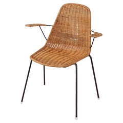 Campo e Graffi wicker chair from 1950s