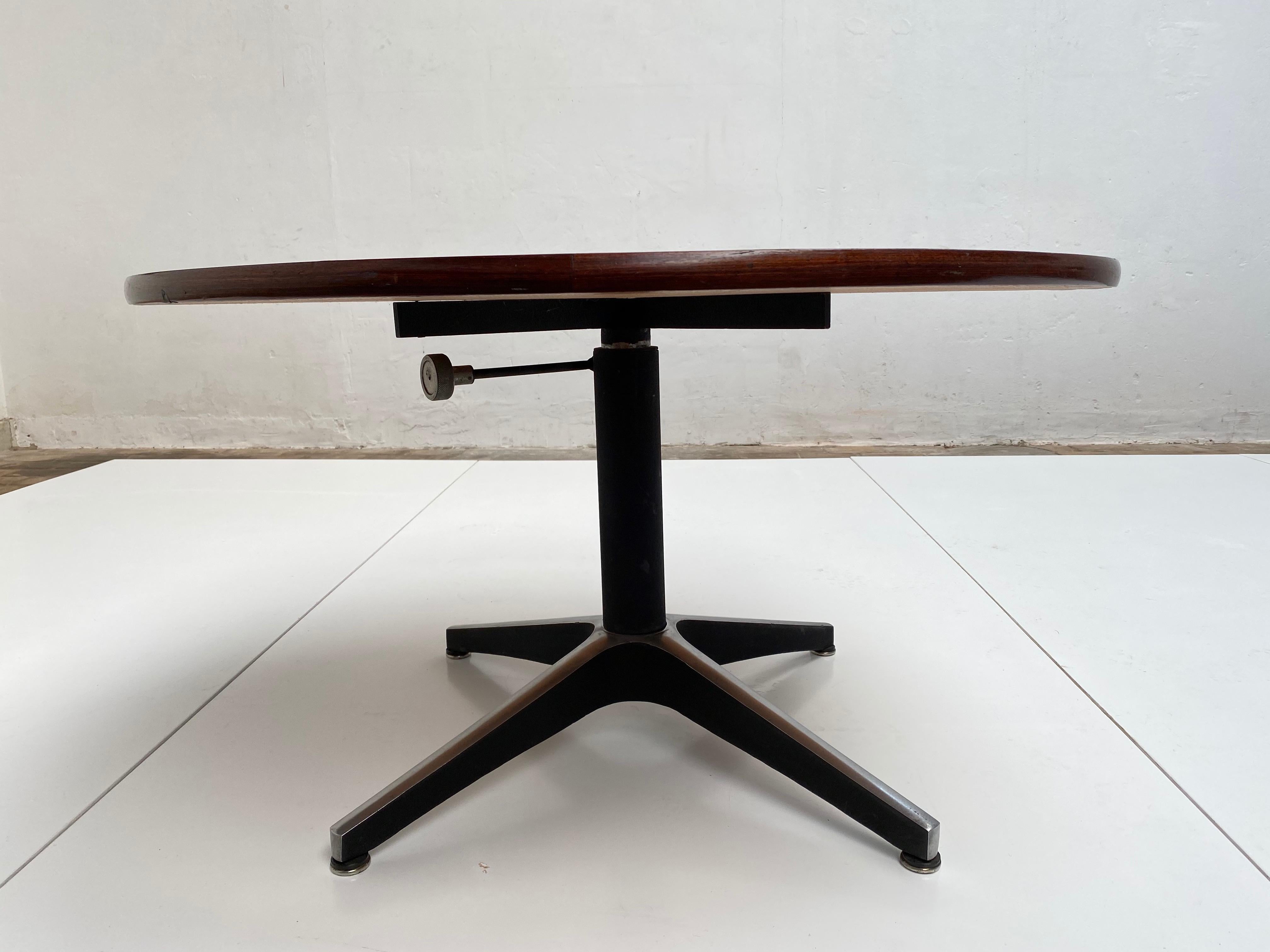 Campo & Graffi Adjustable Height Dining Table, 1959, Both Signed and Published In Good Condition In bergen op zoom, NL