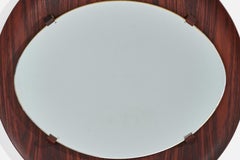 Miroir mural Campo & Graffi « Attribué », bois de rose, verre et miroir, Italie, années 1950