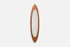 Campo & Graffi 'Attributed', Wall Mirror, Teak, Mirror Glass, Italy, 1950s