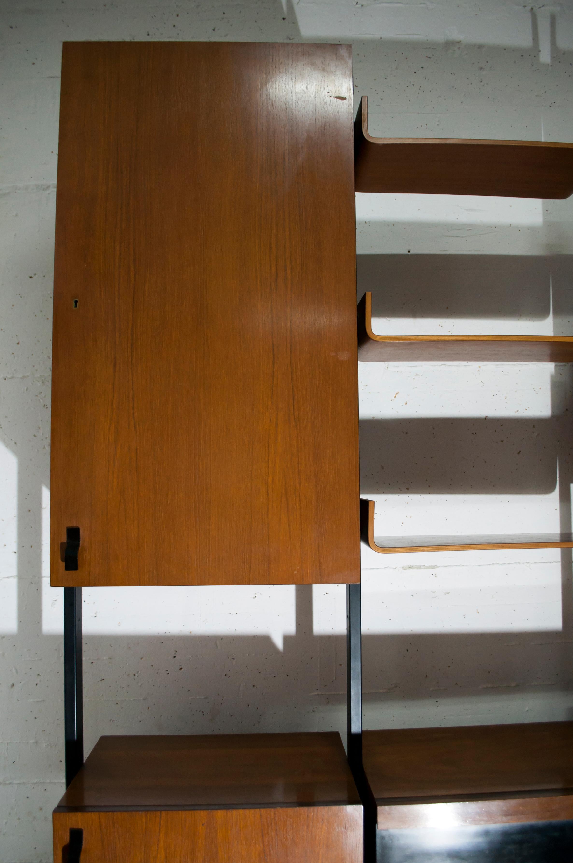 Campo & Graffi Mid-Century Modern Teak Italian Modular Bookcase, 1958 6