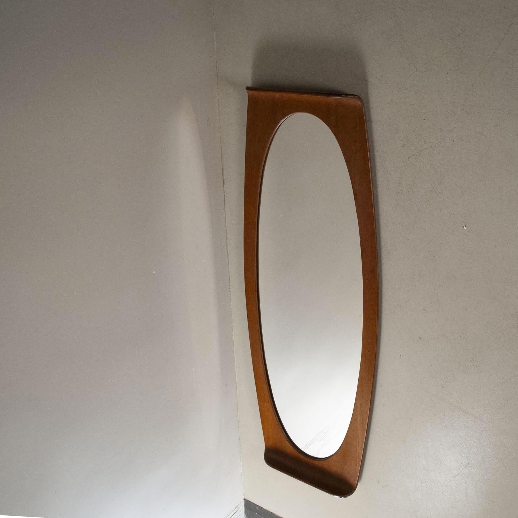 Mid-Century Modern Campo & Graffi Miroir italien mi-siècle moderne Rom des années 60 en vente