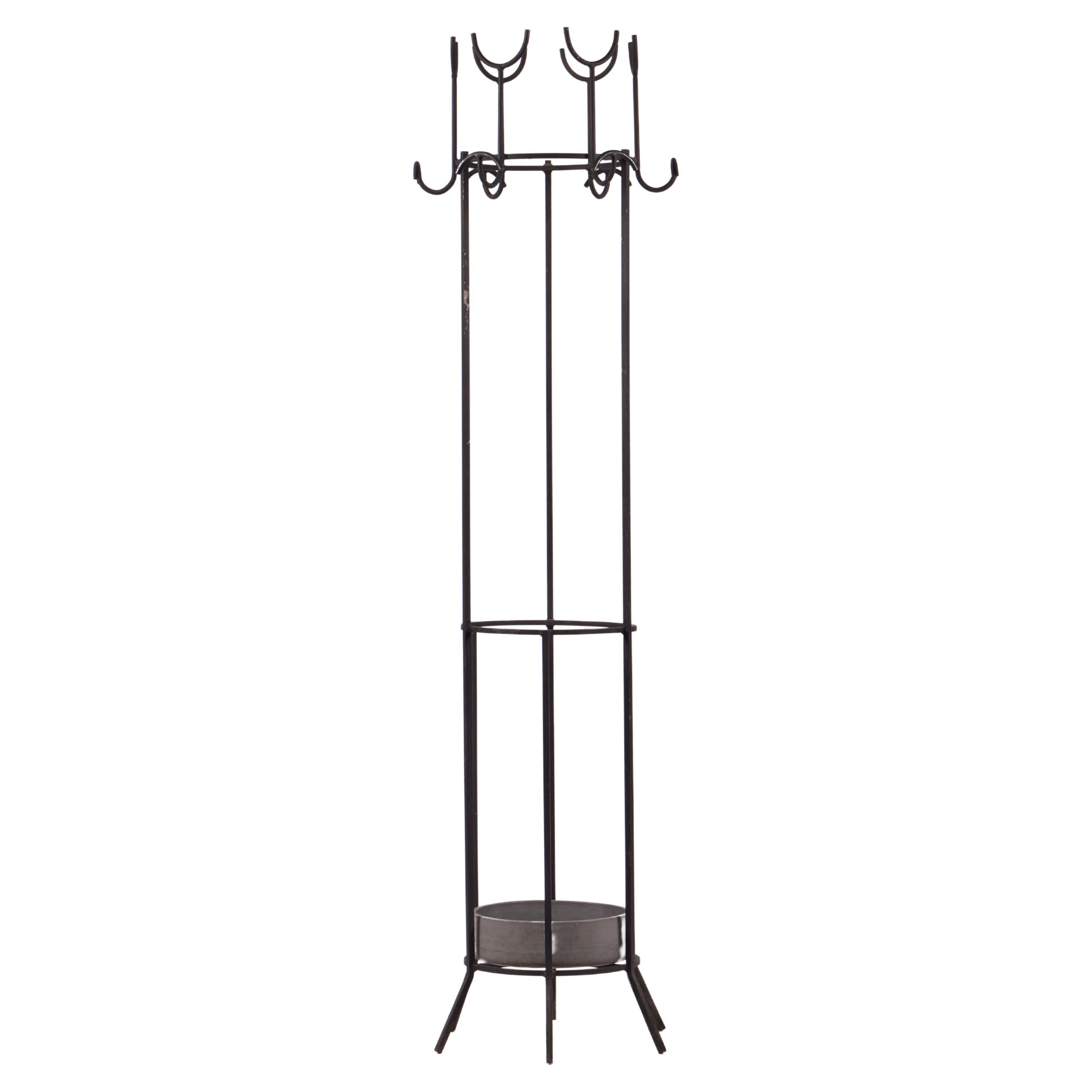 Campo Graffi Prisco Wrought Iron Midcentury Coat-Rack, Italy, 1961