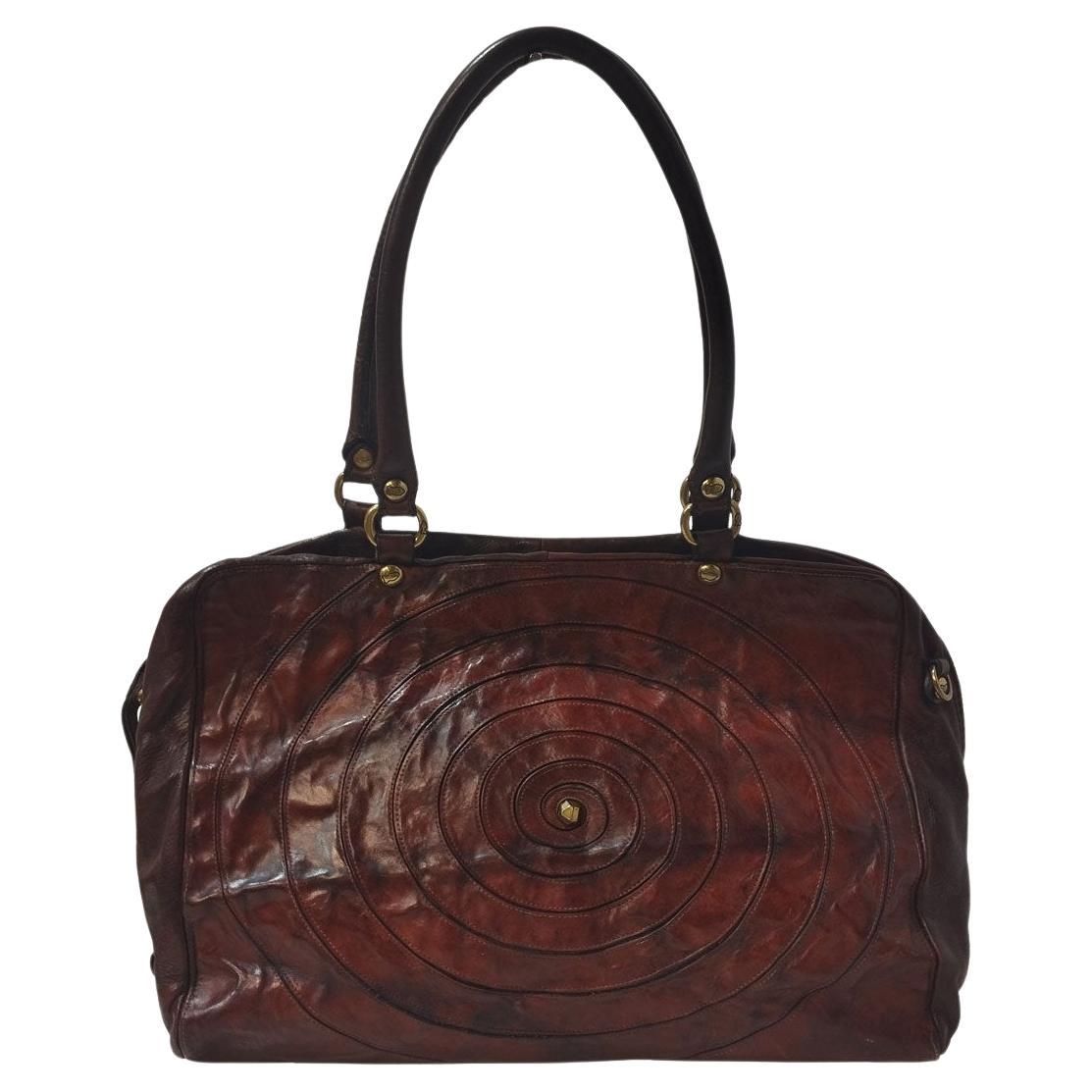 Campomaggi Bordeaux Leather Crossbody Bag  For Sale