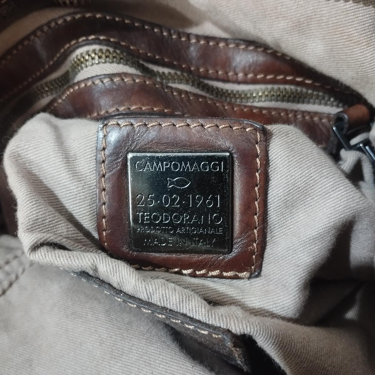Campomaggi Brown Leather Crossbody Bag  4