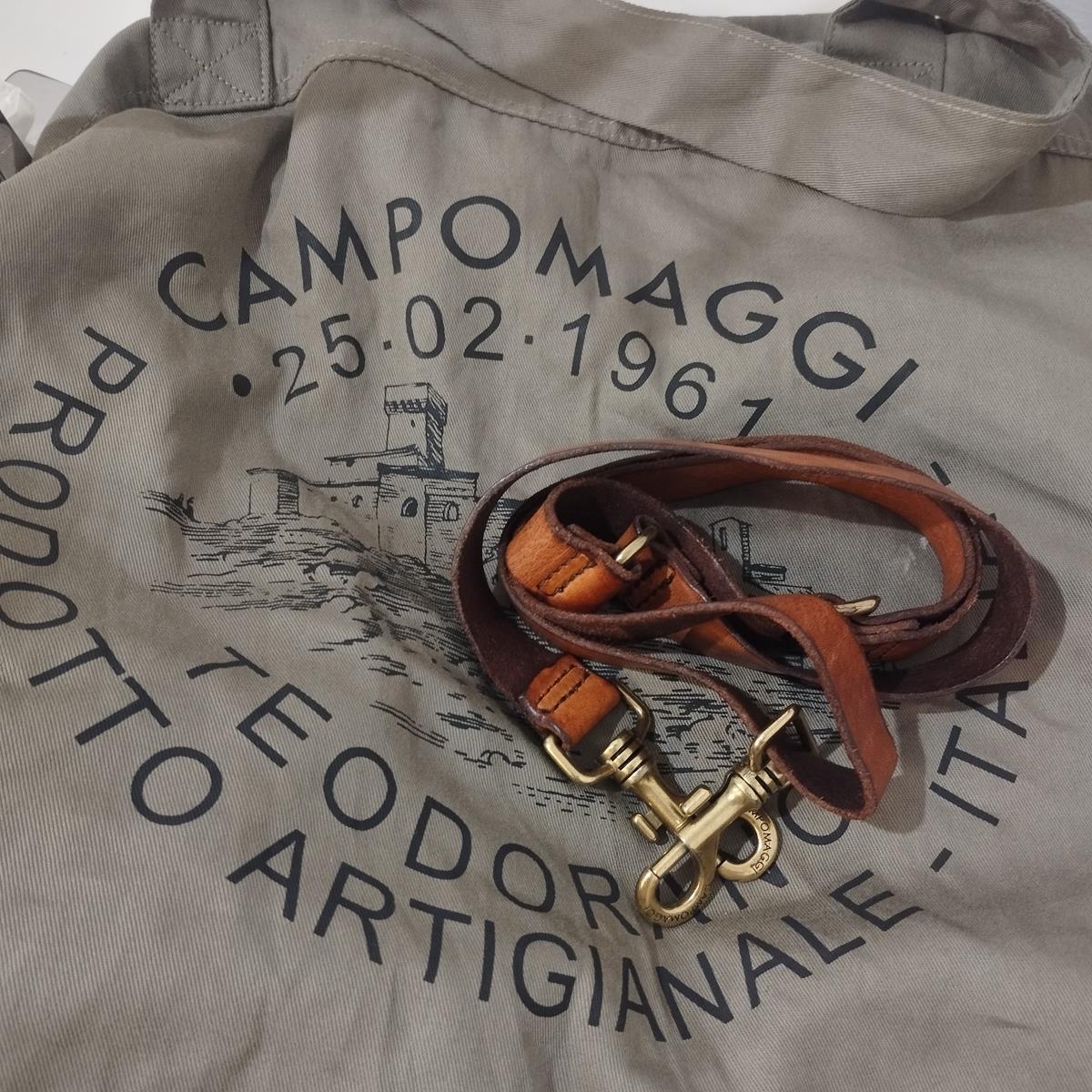Bolso cruzado de piel coñac Campomaggi 3