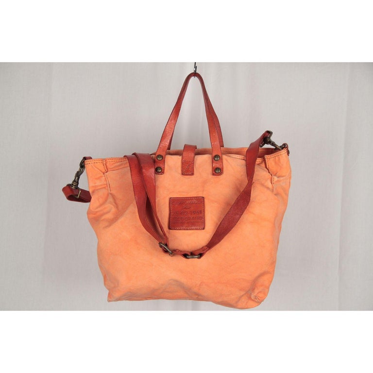 Campomaggi Orange Canvas Tote Shoping Bag For Sale at 1stDibs ...