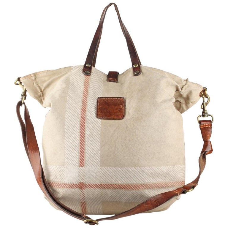Campomaggi Teodorano Canvas Tote Bag with Print For Sale at 1stDibs