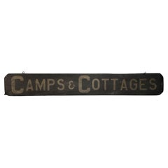 Vintage Camps & Cottages Trade Sign