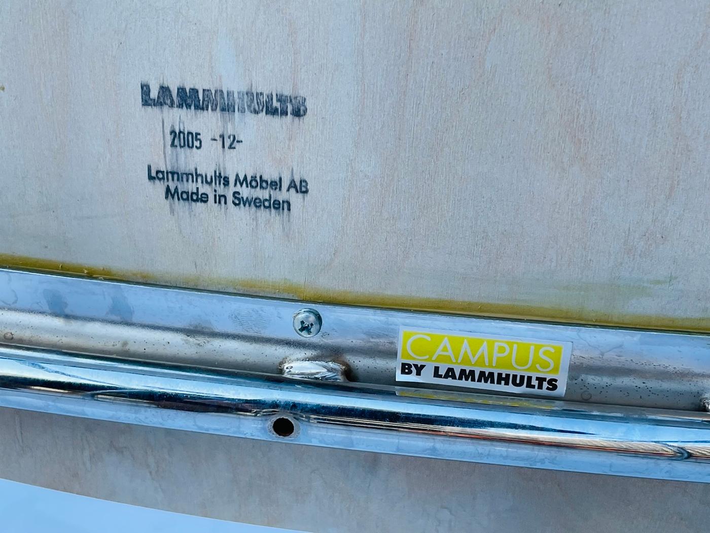 Campus-Tischhocker, hergestellt in Schweden von Lammhults Mobel im Angebot 5