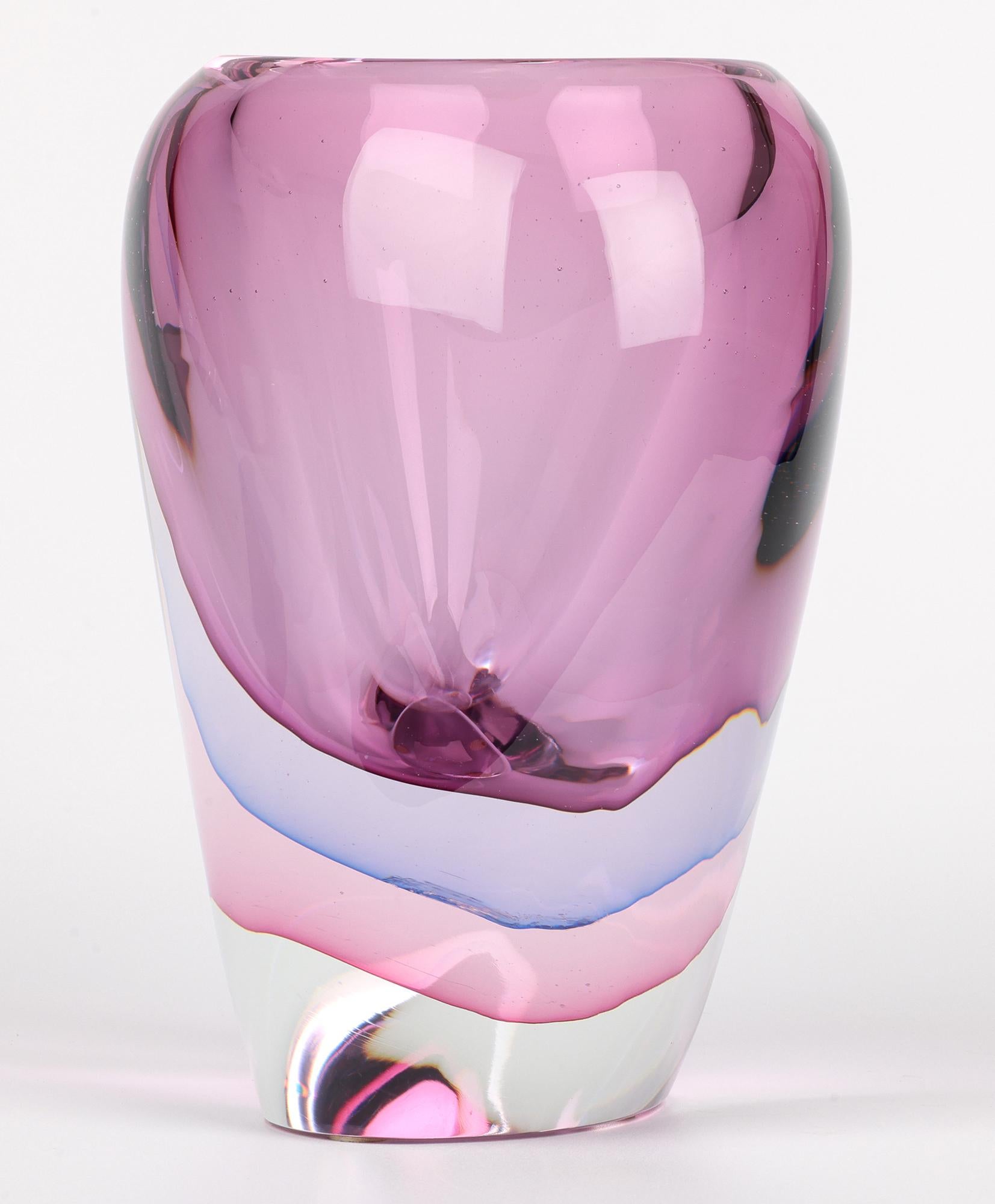 Jarrón de cristal soplado Camvetri Murano Layered Sommerso en venta 3