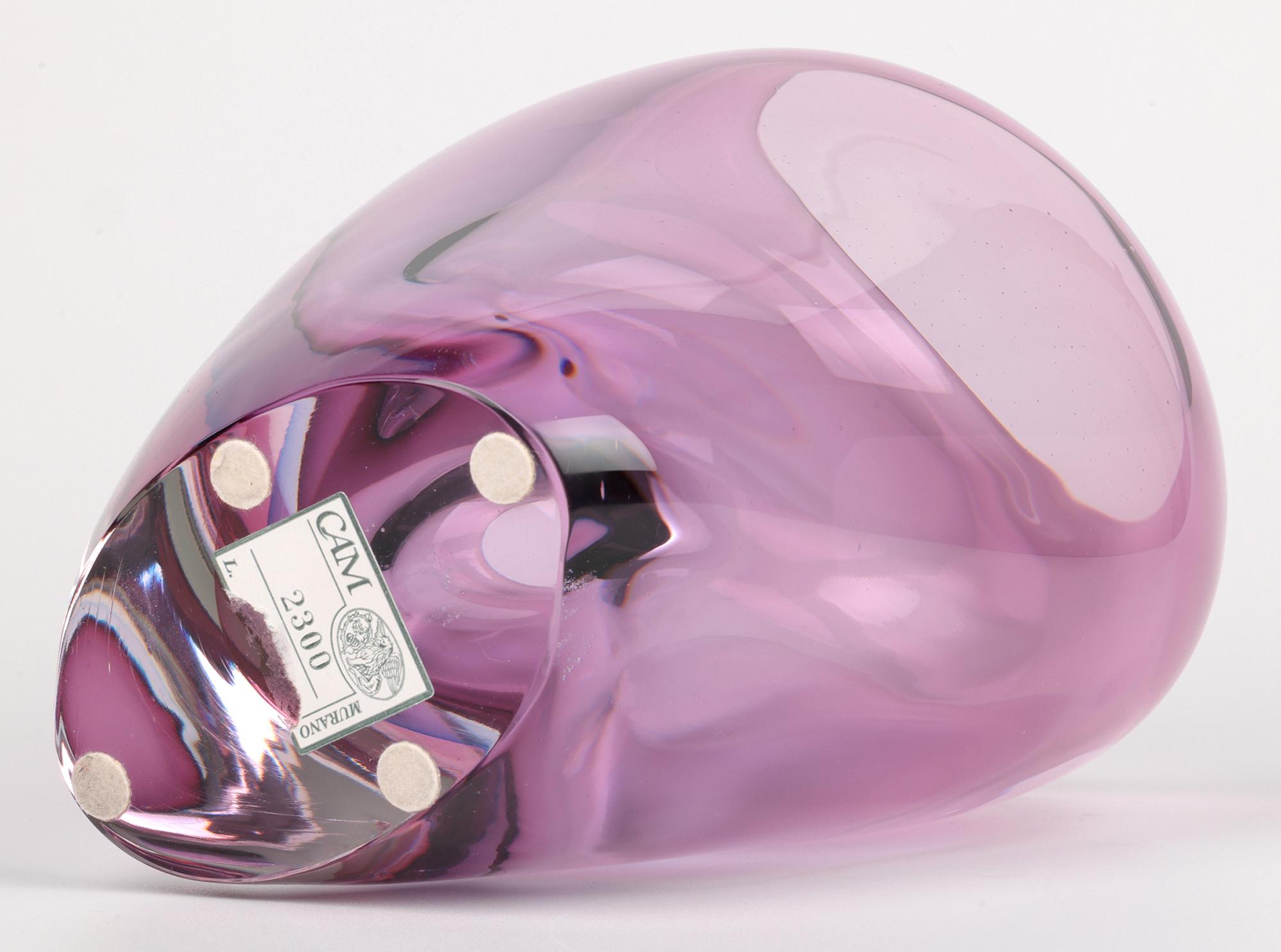 Jarrón de cristal soplado Camvetri Murano Layered Sommerso en venta 4