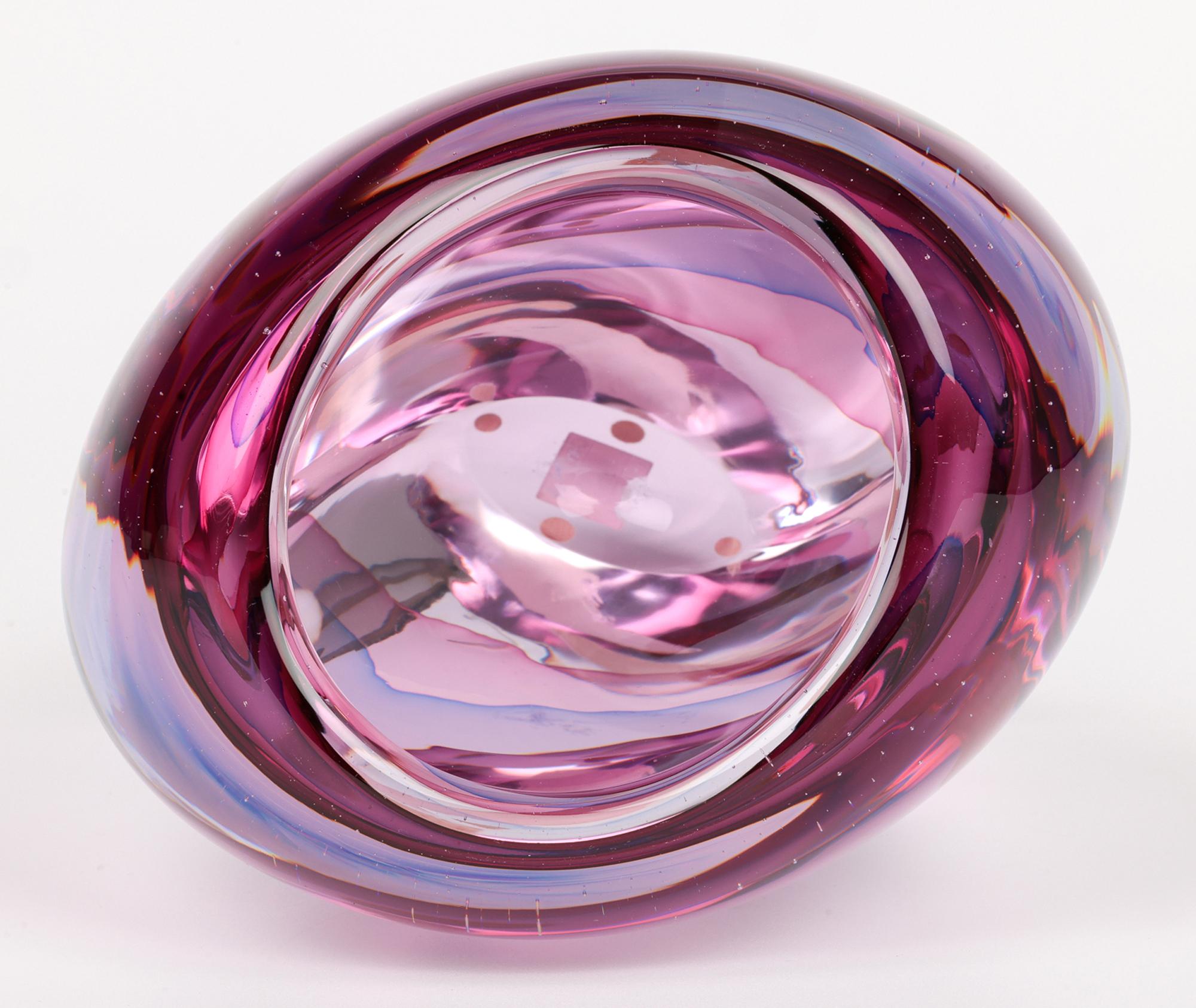 Jarrón de cristal soplado Camvetri Murano Layered Sommerso en venta 5