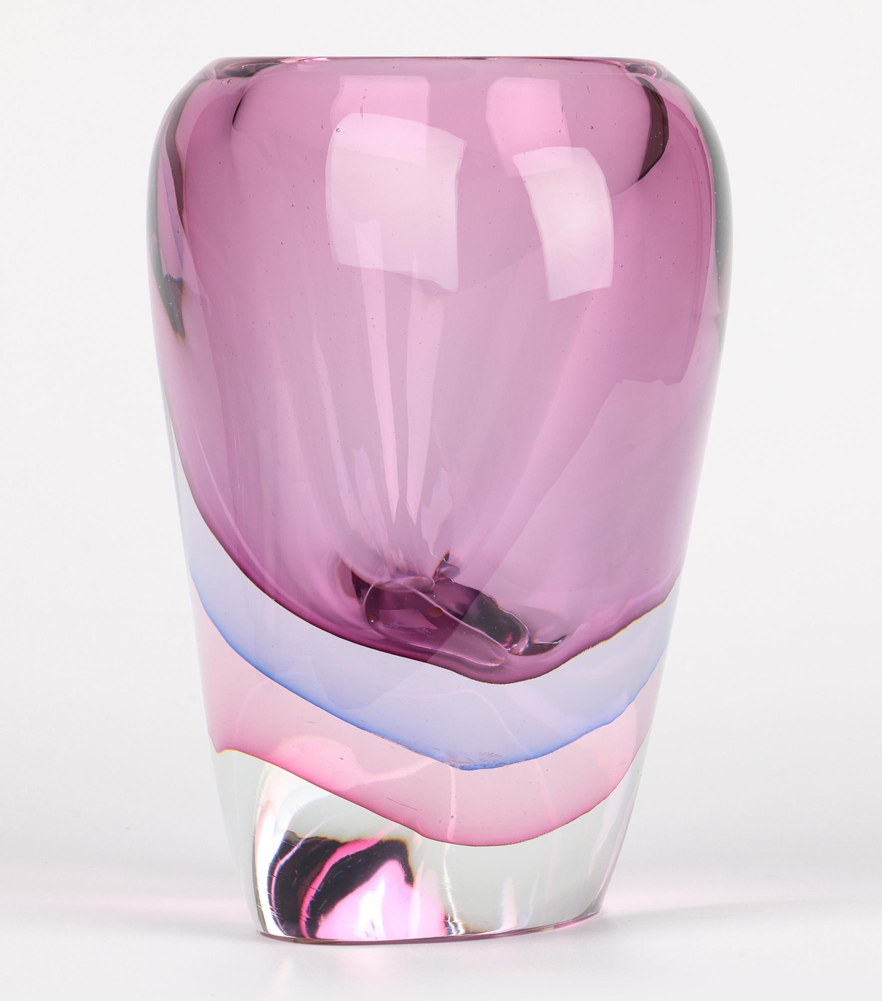 Jarrón de cristal soplado Camvetri Murano Layered Sommerso en venta 6