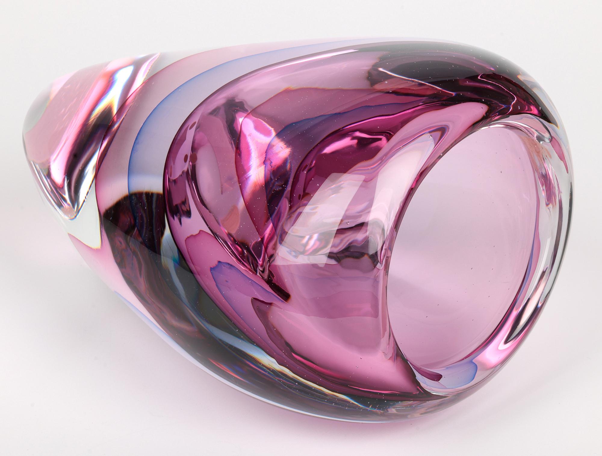 Jarrón de cristal soplado Camvetri Murano Layered Sommerso Vidrio soplado en venta