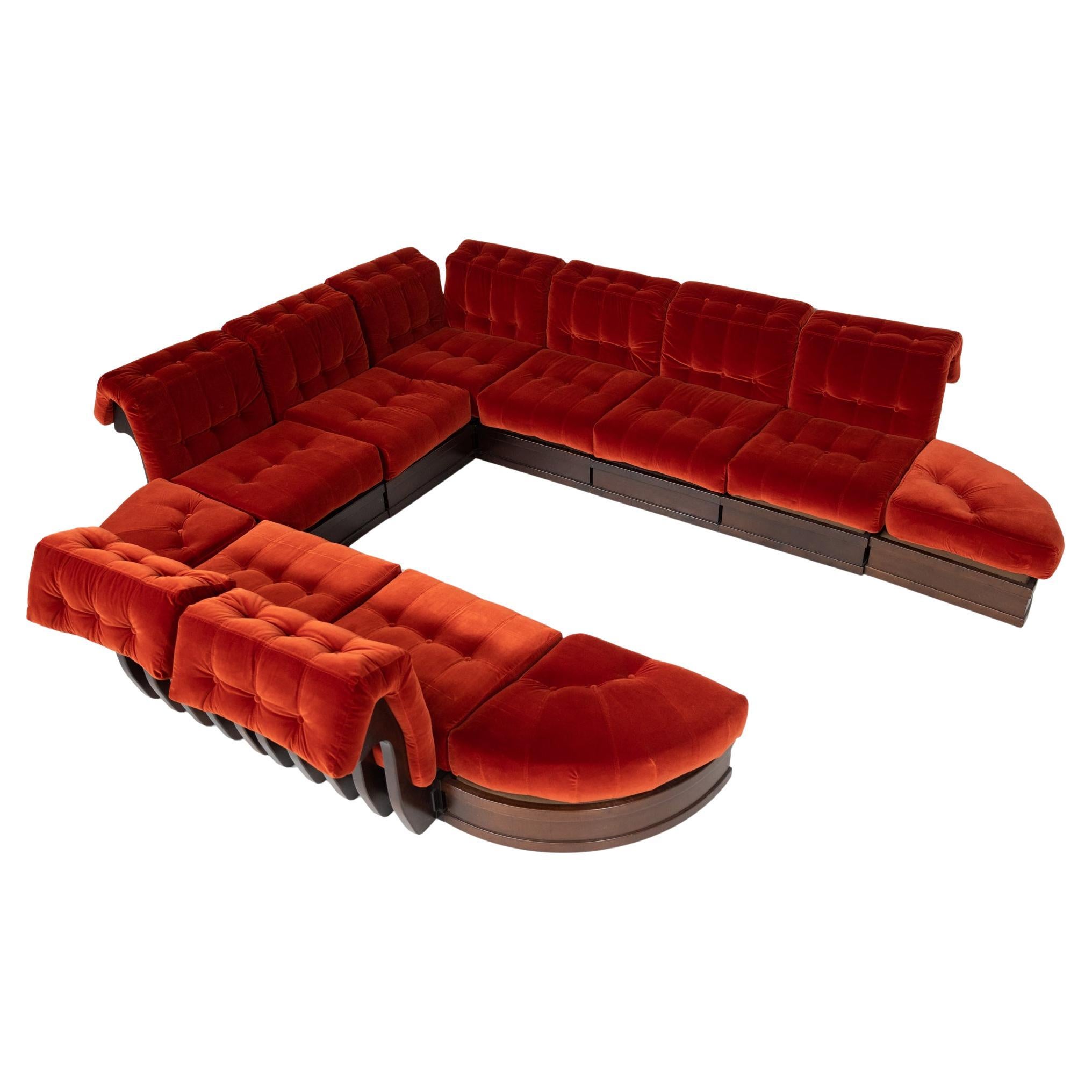 "Can Can" Modular Sofa by Luciano Frigerio for Frigerio Di Desio, 1970s