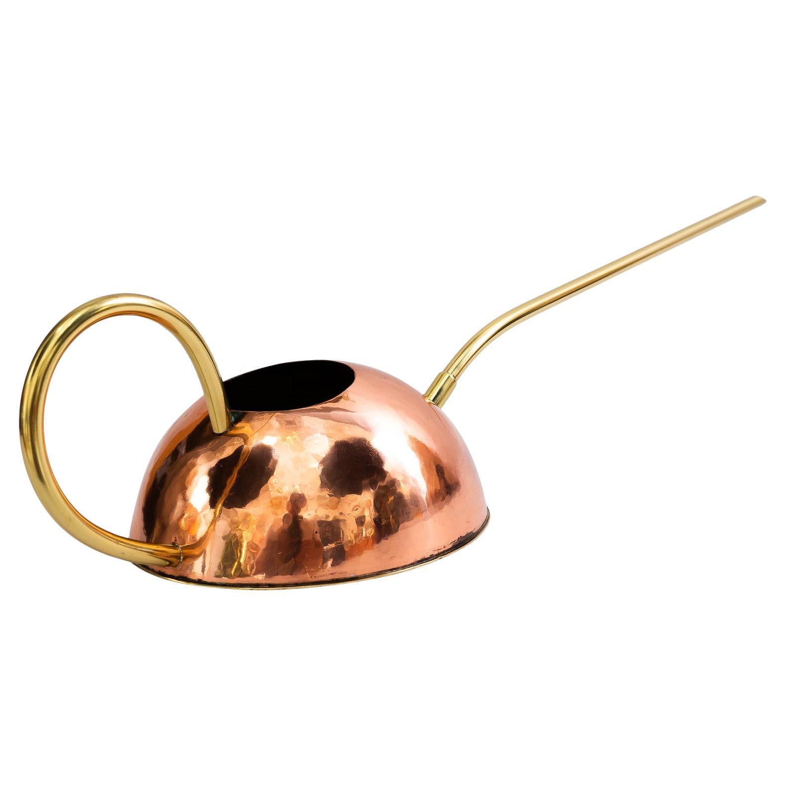 Can aus Kupfer und Messing Kombination wien um 1960s im Angebot