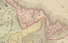 Canada Antique Railroad Map c.1888 – British America, Cities & Regions