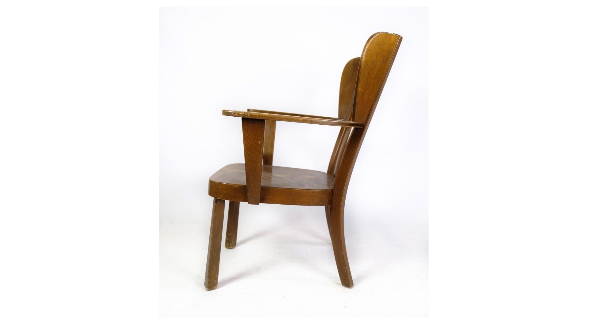 Danish Canada Chair Model 2252 Made In Stained Beech Wood Designed by Søren Hansen For Sale