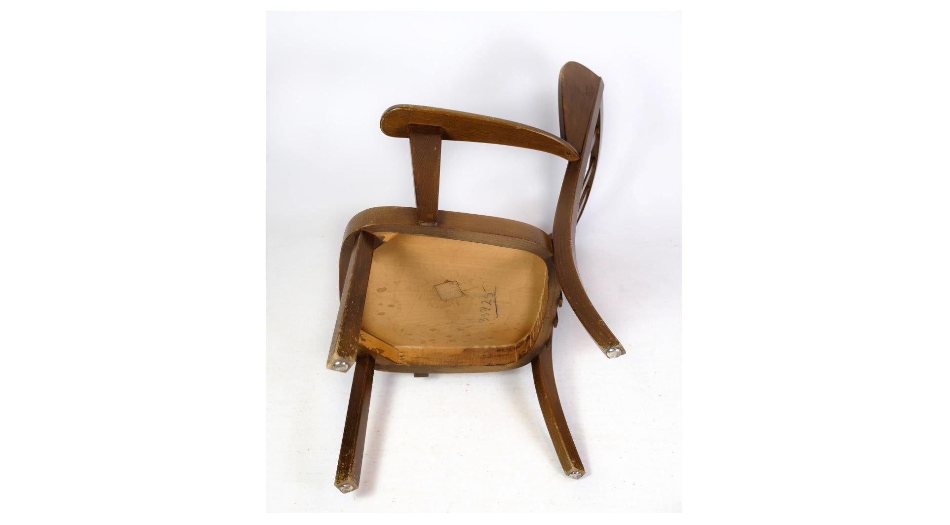Mid-20th Century Canada Chair Model 2252 Made In Stained Beech Wood Designed by Søren Hansen For Sale