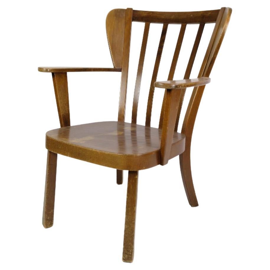 Canada Chair Model 2252 Made In Stained Beech Wood Designed by Søren Hansen For Sale
