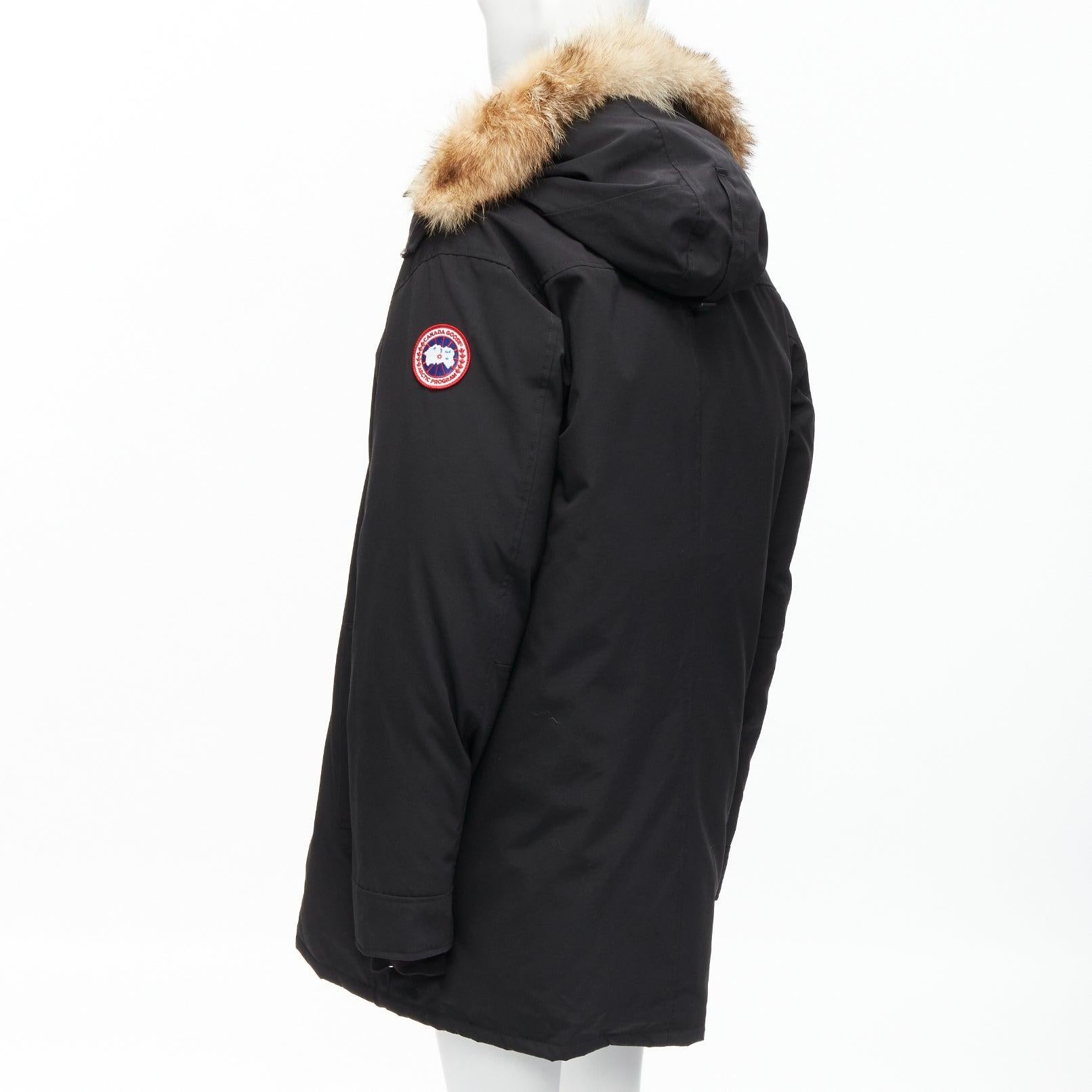 CANADA GOOSE 3426M Chateau Parka capuchon en fourrure de coyote manteau en duvet noir XXL 3