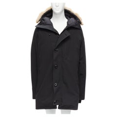 CANADA GOOSE 3426M Chateau Parka coyote fur hood black down padded coat XXL