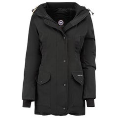 Canada Goose Cappotto Parka con Cappuccio in Pelliccia di Coyote Nero Taglia XXS