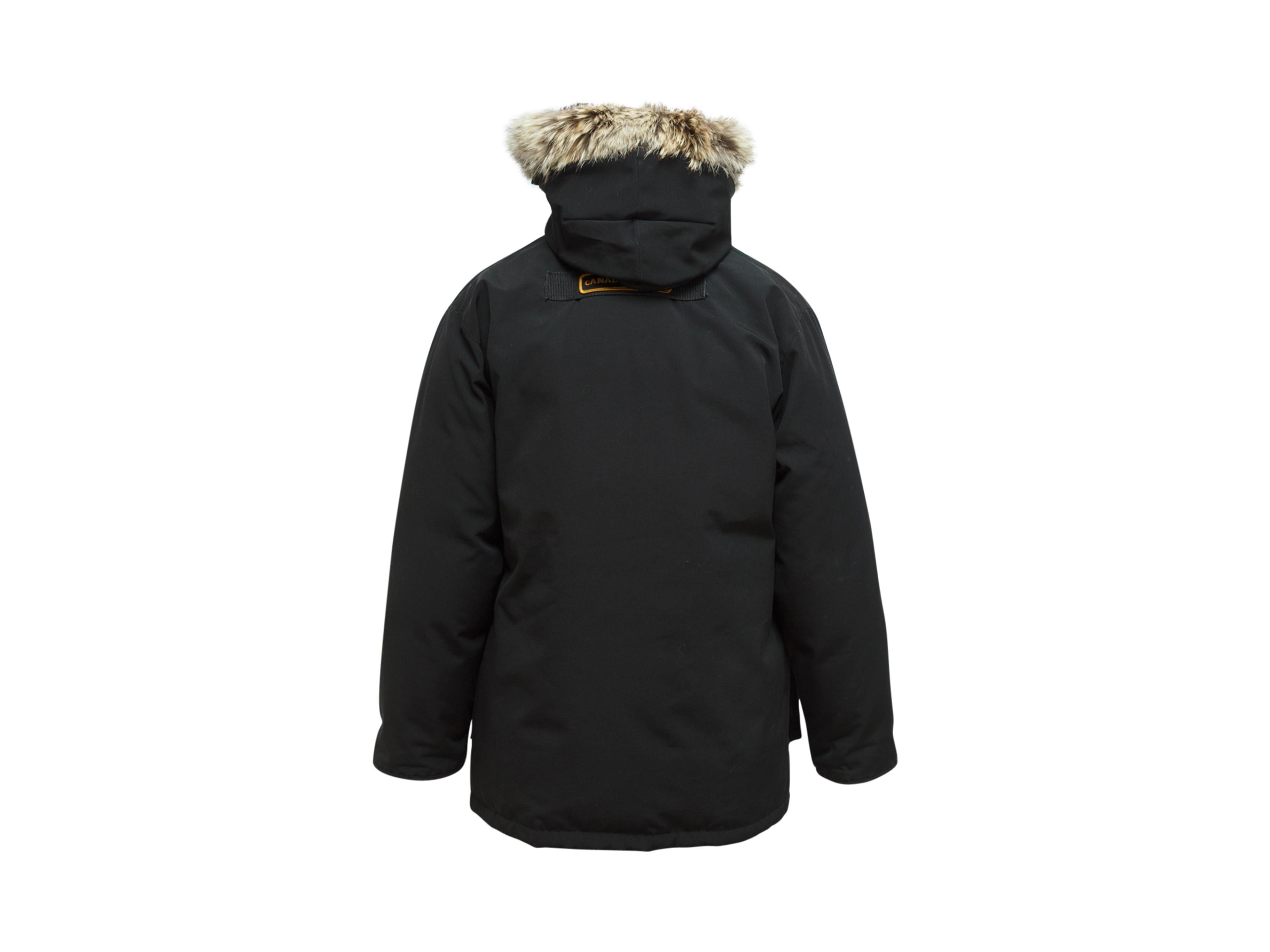 Women's Canada Goose Black Fur-Trimmed Jacket