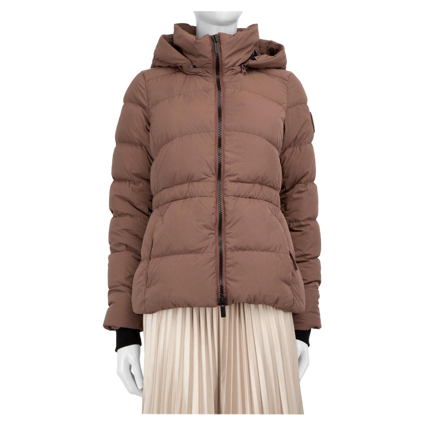 Canada Goose Brown Full Zip Puffer Jacket Size S