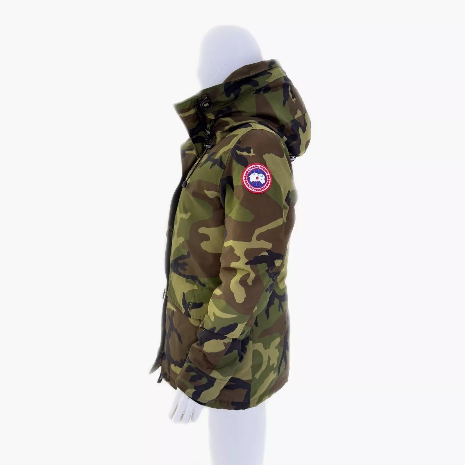 Canada Goose Camo Lynnwood Women's Winter Jacket Msrp M Green Army For Sale 7