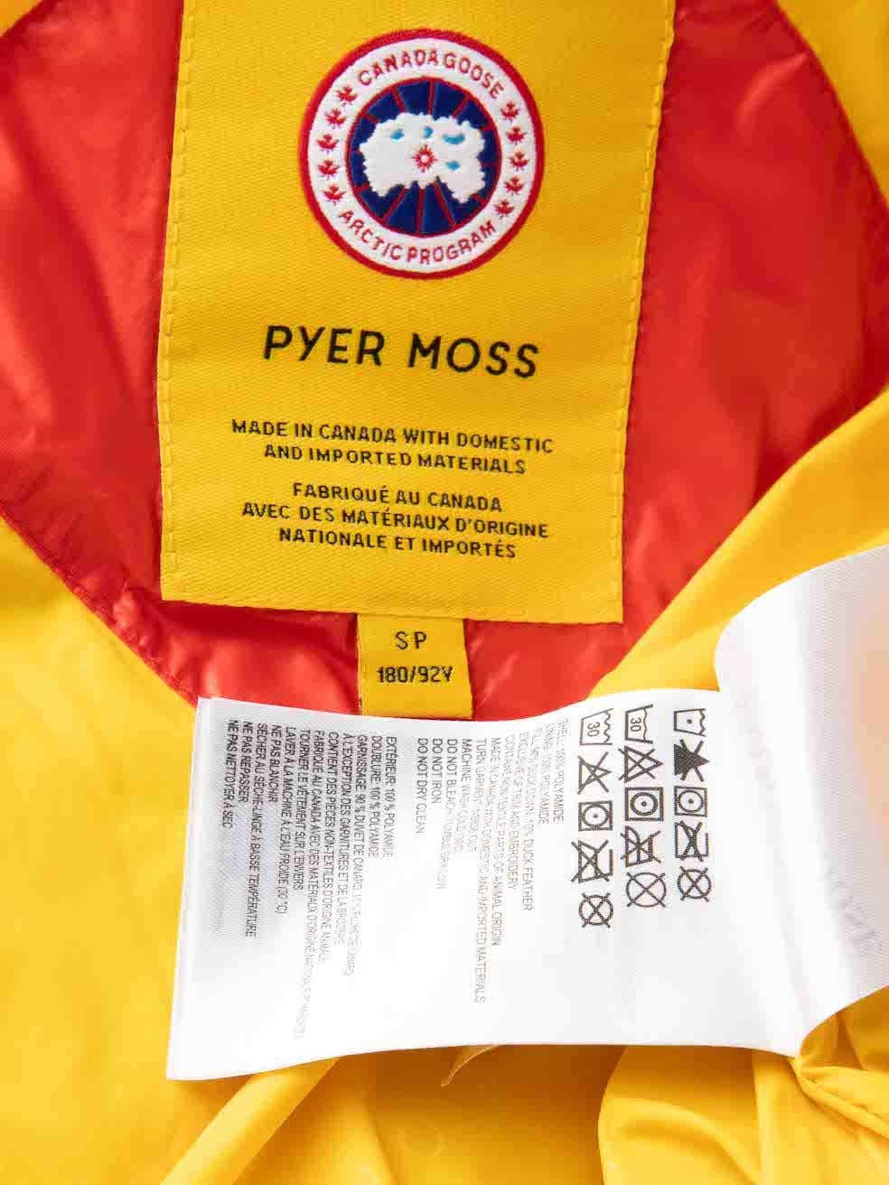 Women's Canada Goose Canada Goose x Pyer Moss Red Logo Patch Down Puffer Gilet Size S For Sale