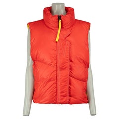 Used Canada Goose Canada Goose x Pyer Moss Red Logo Patch Down Puffer Gilet Size S