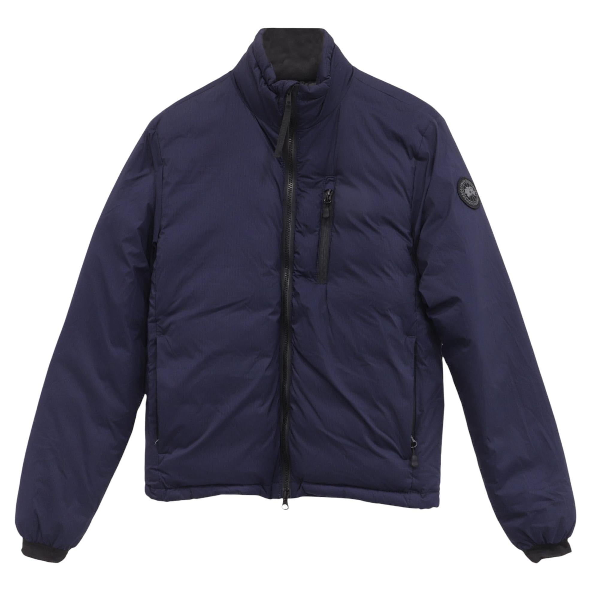 Pre-owned Canada Goose Down Lodge Jacket In Navy Polyamide In Blue